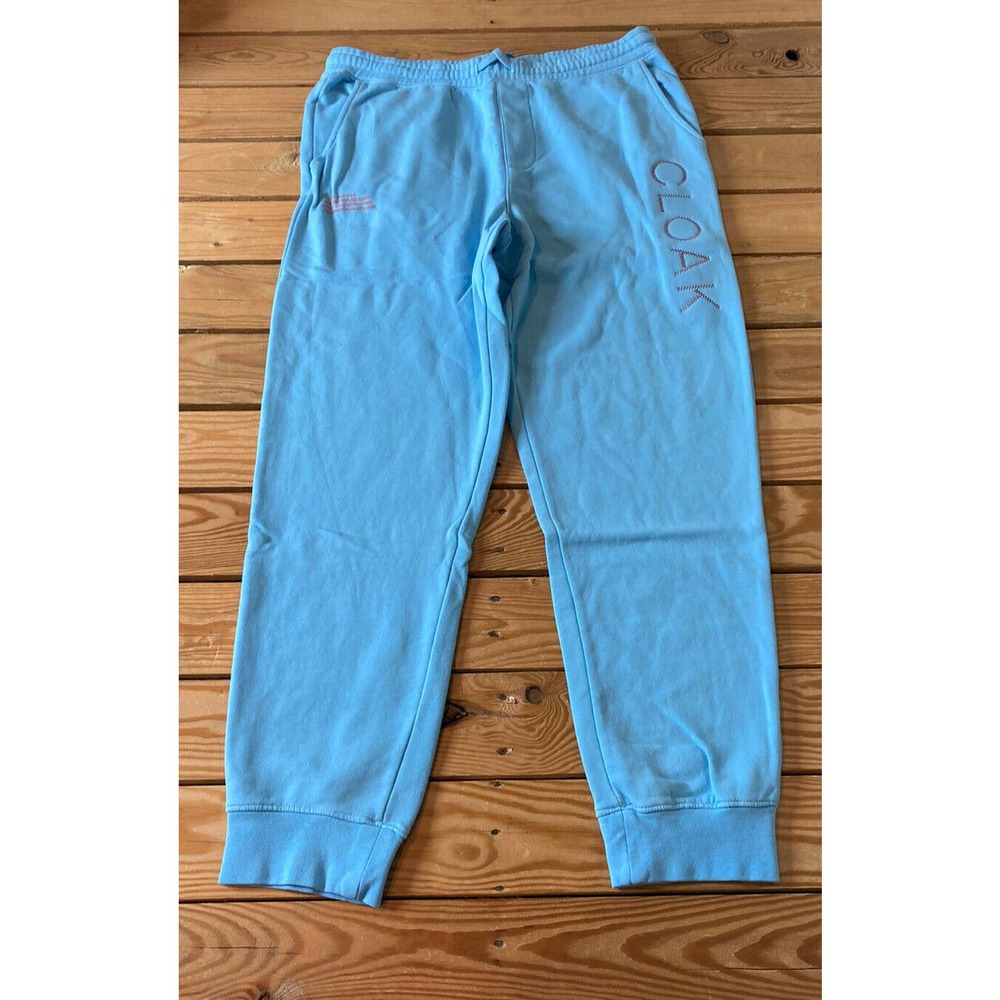 NEW Cloak Logo Sweatpants Size Large Women’s Blue